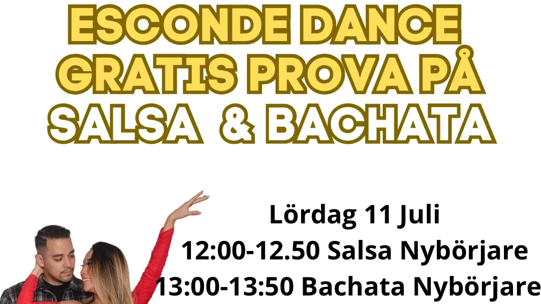 GRATIS PROVA PÅ SALSA & BACHATA 18/7💃