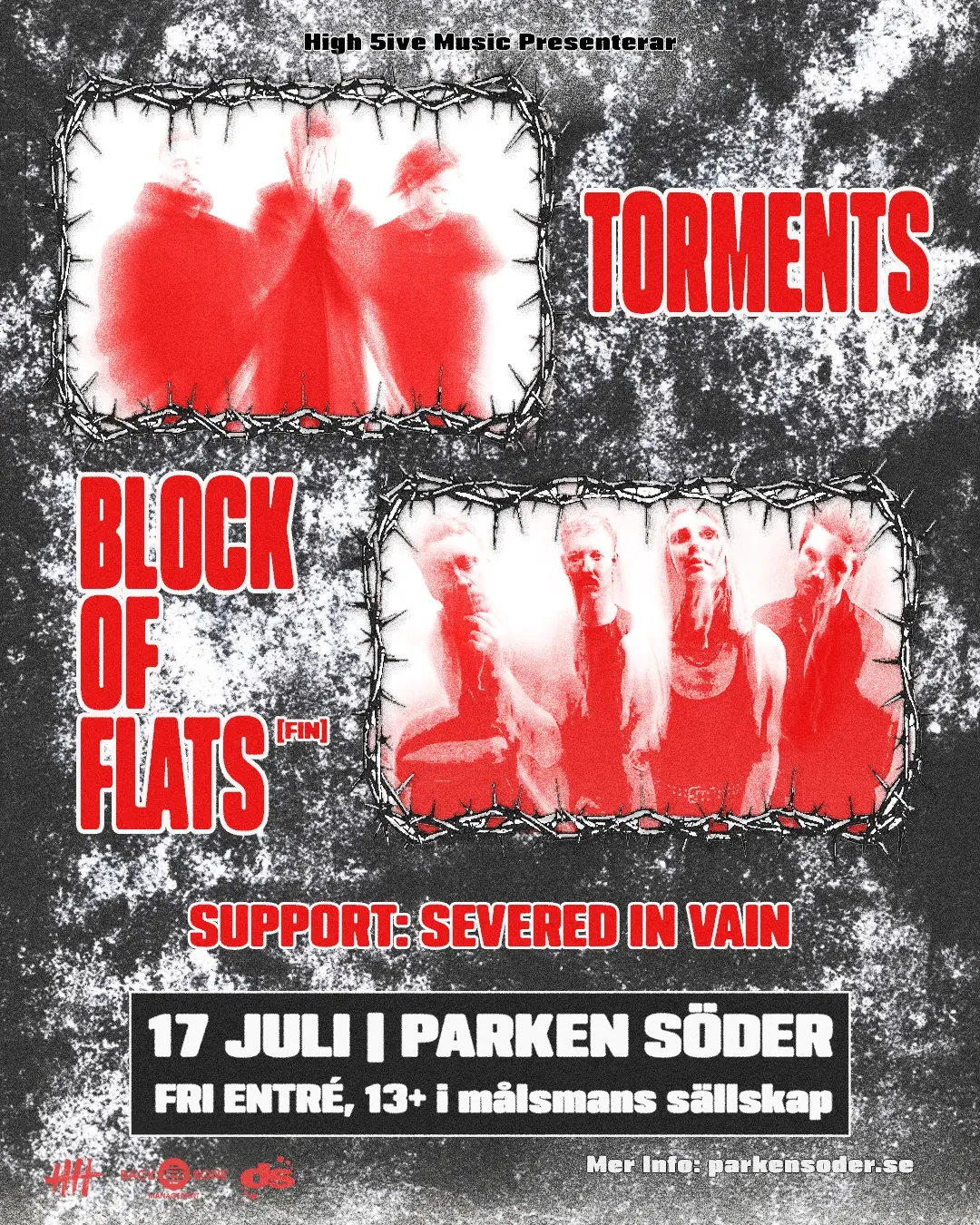 Torments & Block of Flats + Support: Severed in Vain | Stockholm - FRI ENTRÉ