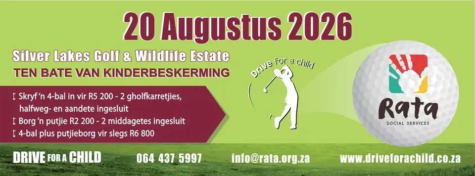 Drive for a Child Golf Day – 20 August 2026, Silver Lakes Golf and Wildlife Estate