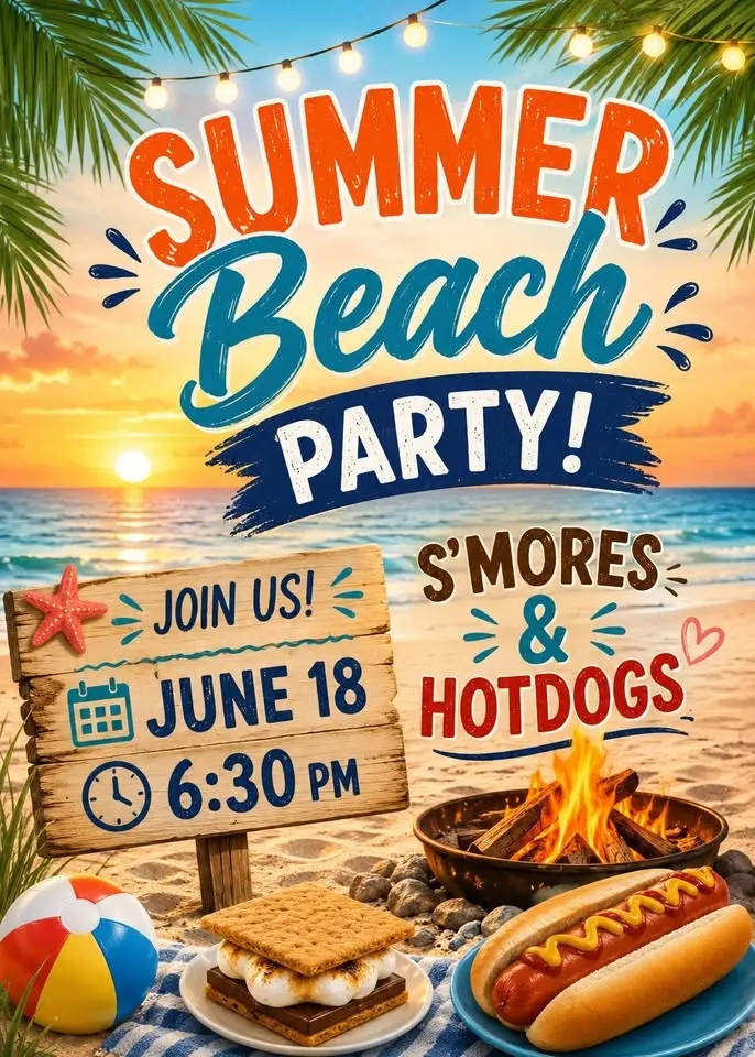 Beginning of Summer Beach Party