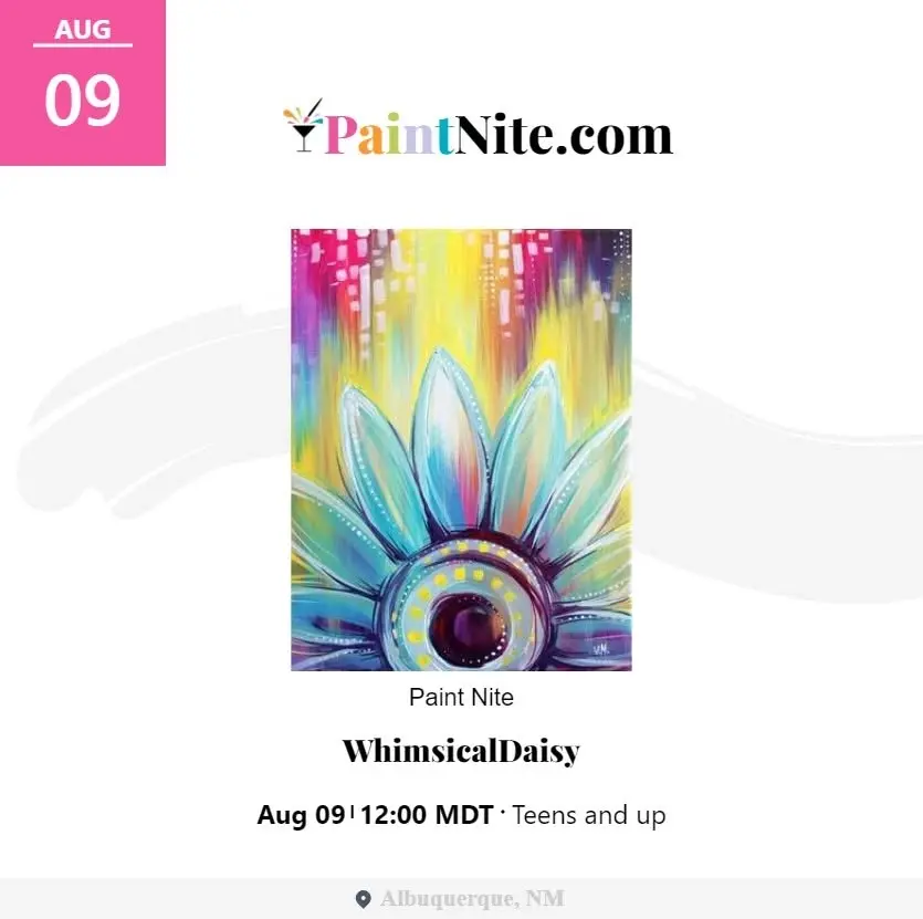 Paint Nite: Whimsical Daisy