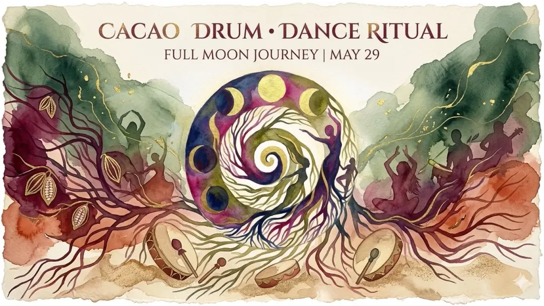 Connect to your joy: a full moon cacao & drum ritual