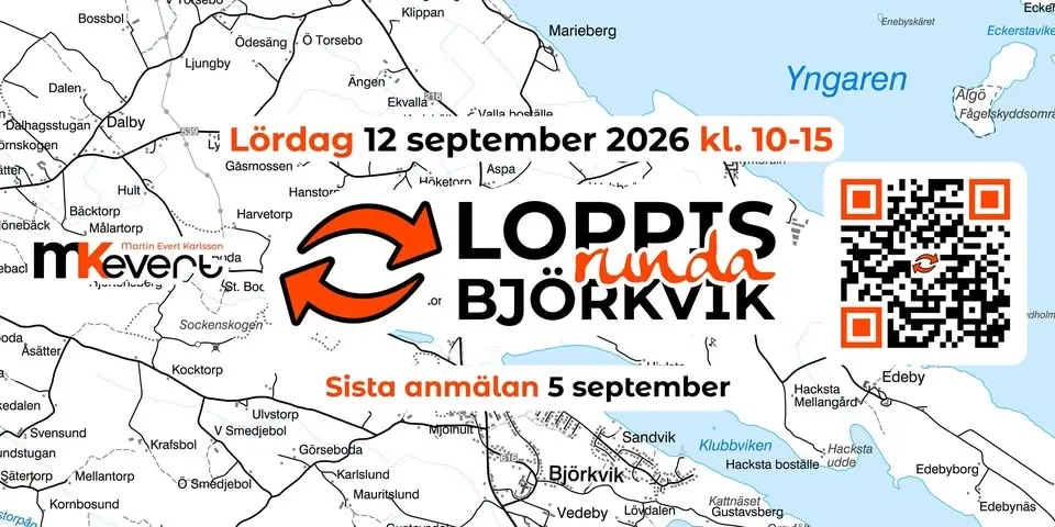 Loppisrunda Björkvik Lördag 12 september 2026 (Katrineholms kommun)