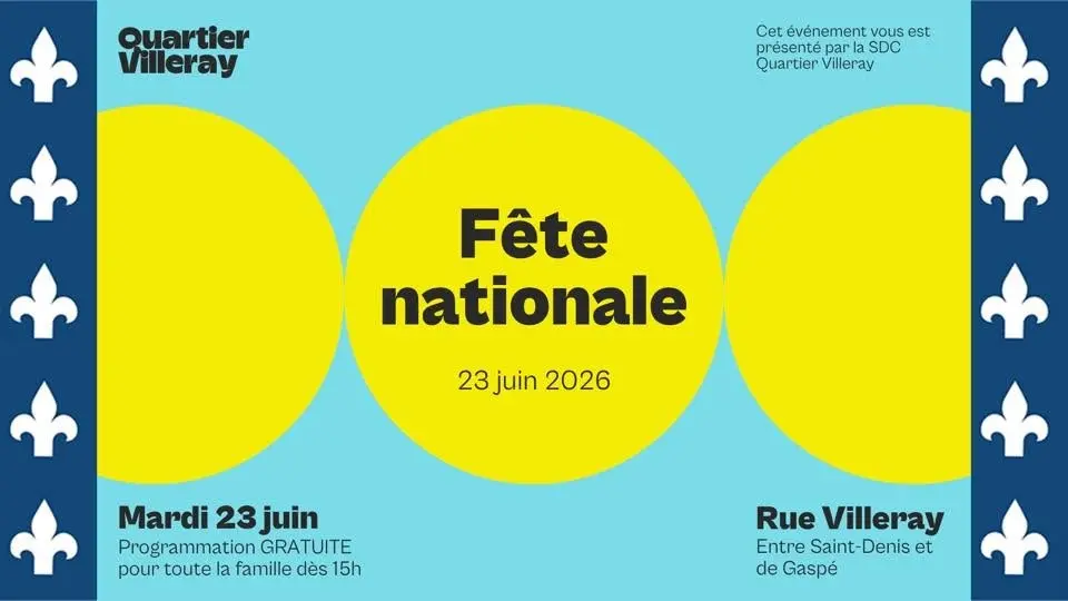 Fête nationale de Quartier Villeray 🩵⚜️