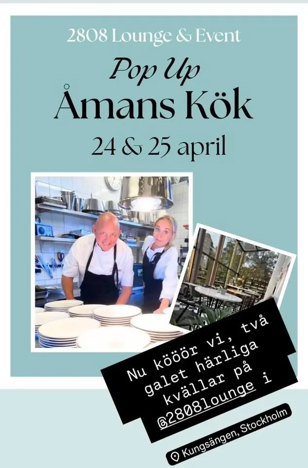Pop up med Åmans Kök på 2808 i Kungsängen