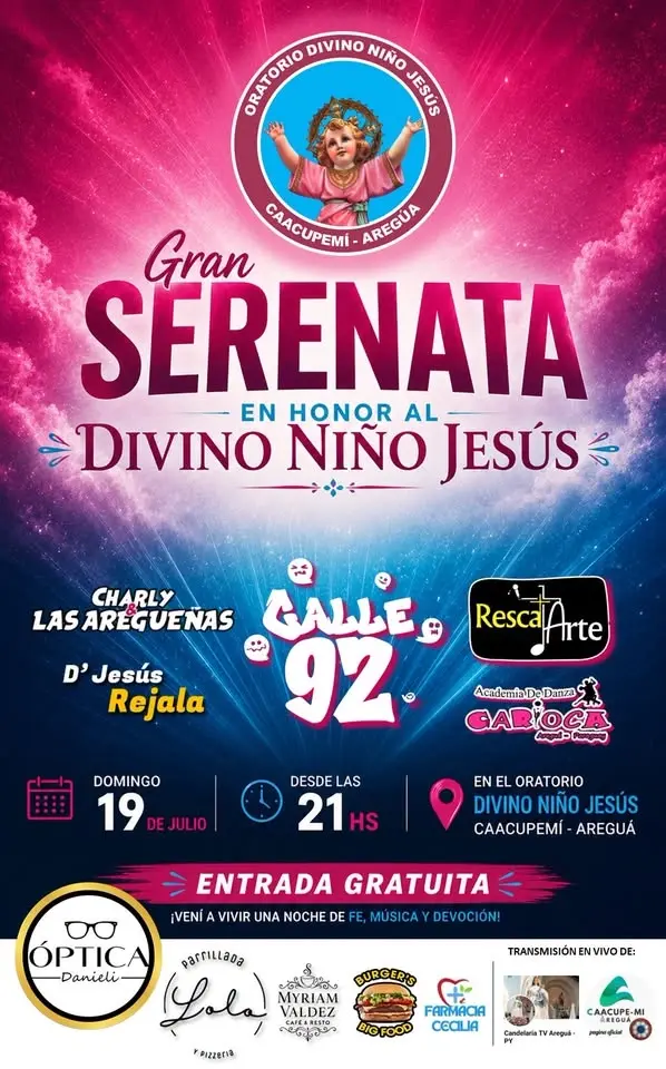 GRAN SERENATA EN HORNO AL DIVINO NIÑO JESÚS