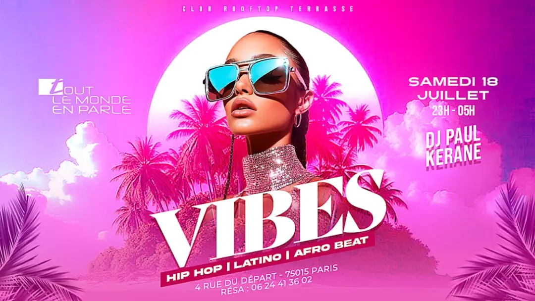 Soiree Vibes Rooftop Club Terrasse Hiphop Afrobeat,Latino