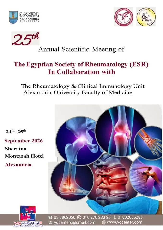 25th Annual Scientific Meeting of The Egyptian Society of Rheumatology (ESR) 