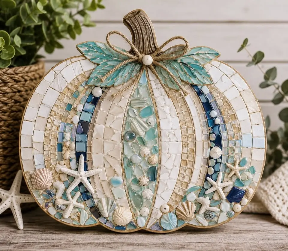 Coastal Mosaic Pumpkin Workshop