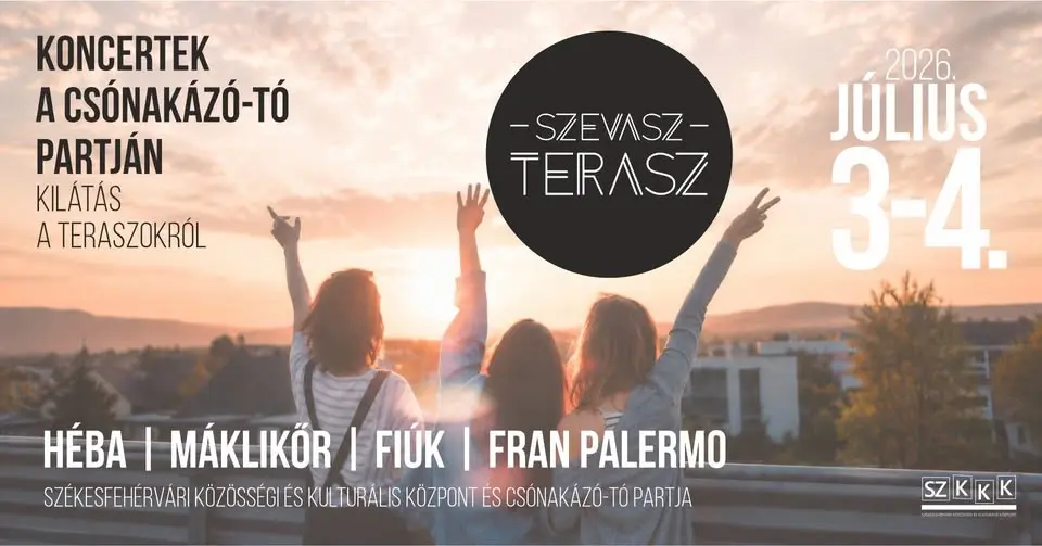 Szevasz, terasz! – koncertek a Csónakázó-tó partján | kilátás a teraszokról