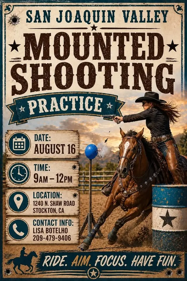 SJVR Mounted Shooting Practice