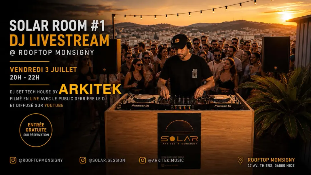 Solar Room #1 - Dj Livestream @ Rooftop Monsigny