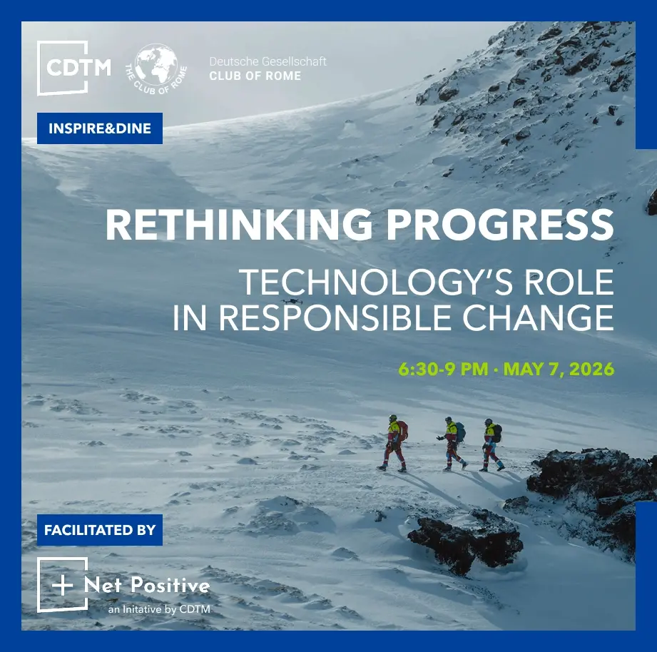 CDTM x Club of Rome Germany present: INSPIRE & DINE - Rethinking Progress