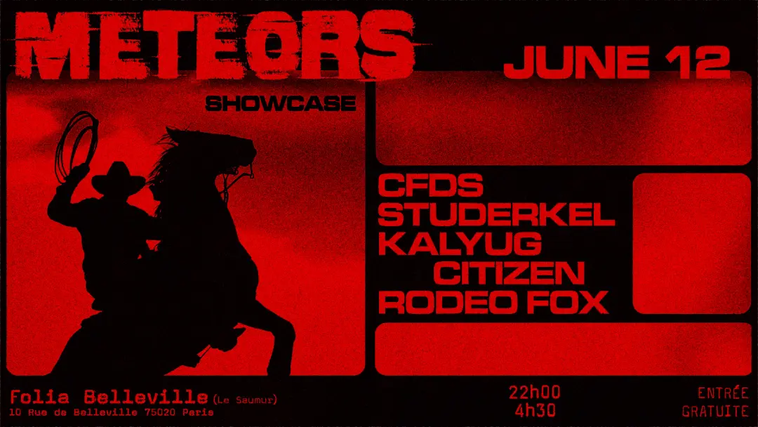 [gratuit] Meteors Recordings showcase