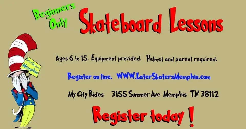 Beginner Skateboard Lessons with LaterSkaters Memphis