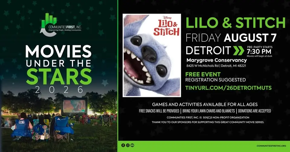 Movies Under The Stars Detroit: Lilo & Stitch