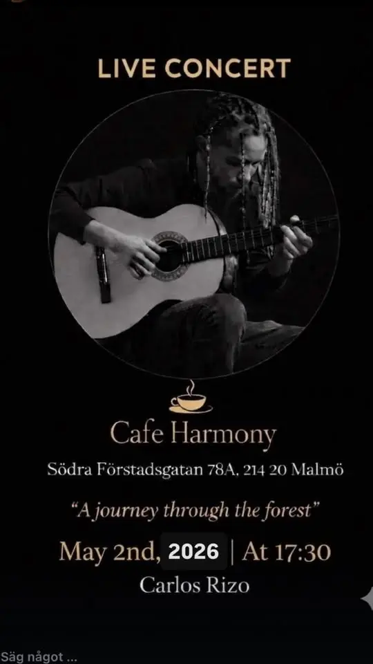 Live spelning på Café Harmony Carlos Rizo