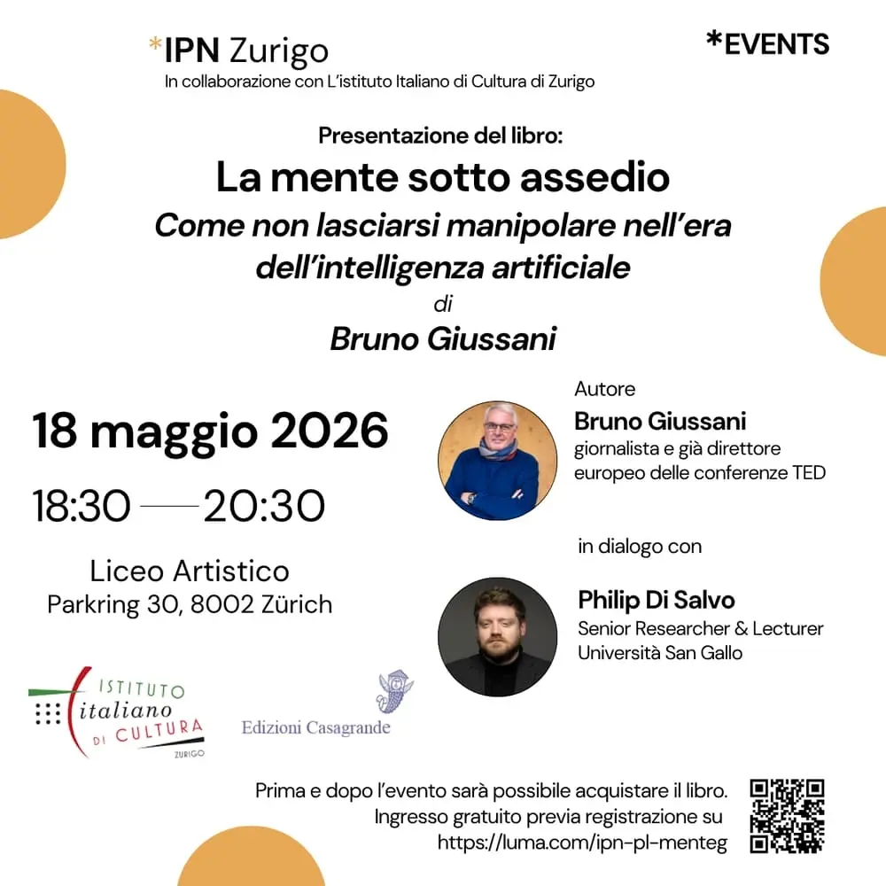 IPN Zurigo - Presentazione del libro "La mente sotto assedio".