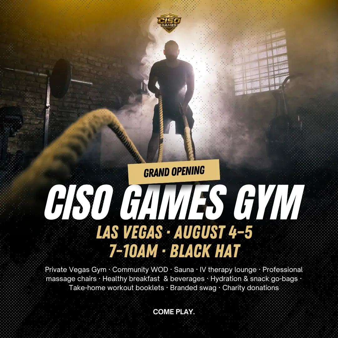 CISO Games GYM @ Black Hat