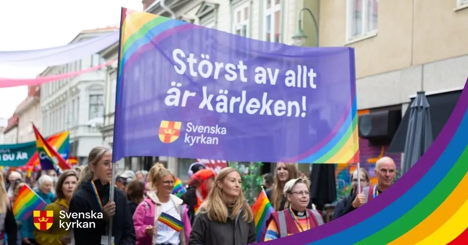 Svenska kyrkan i Pridepark och Prideparaden