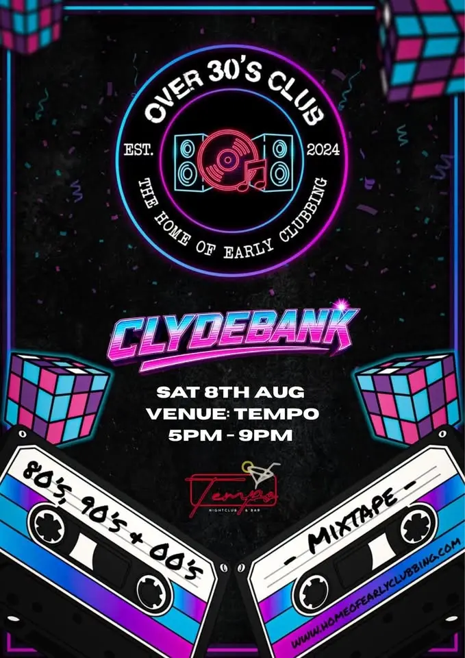 Over 30s Club Presents Daytime Disco - Clydebank (Launch Party) 