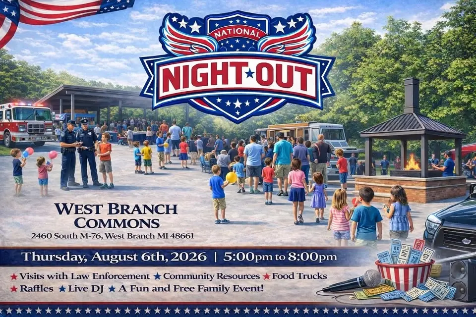 West Branch 1st Ever National Night Out Event 