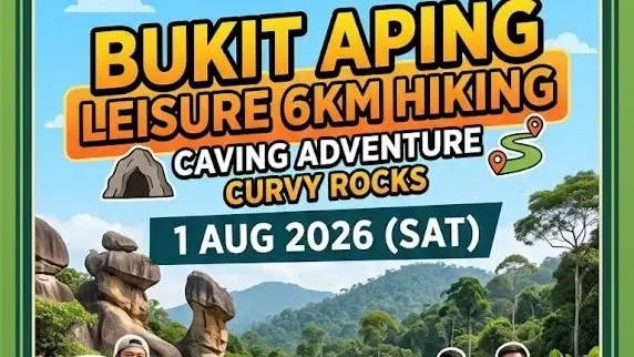 ✅Bukit Aping 6 km Leisure Hiking | Caving Adventure | Curvy Rocks