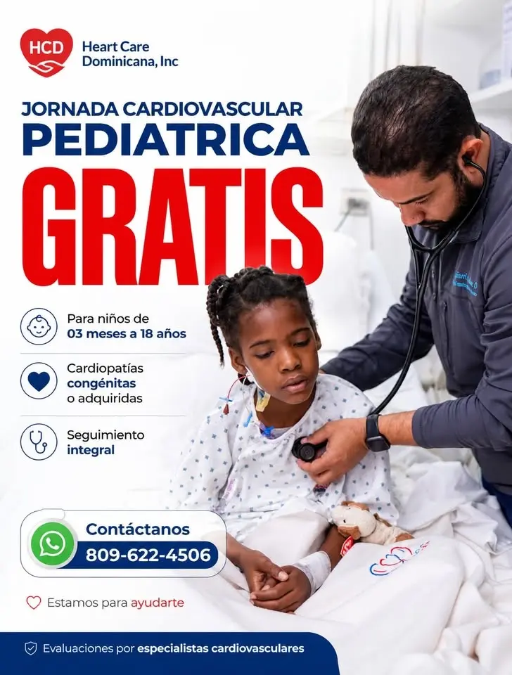 Jornada Cardiovascular Pediátrica Gratuita para Niños con Cardiopatías Congénitas