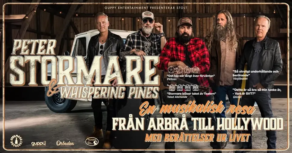 PETER STORMARE – Från Arbrå till Hollywood - Malmö 9 Oktober