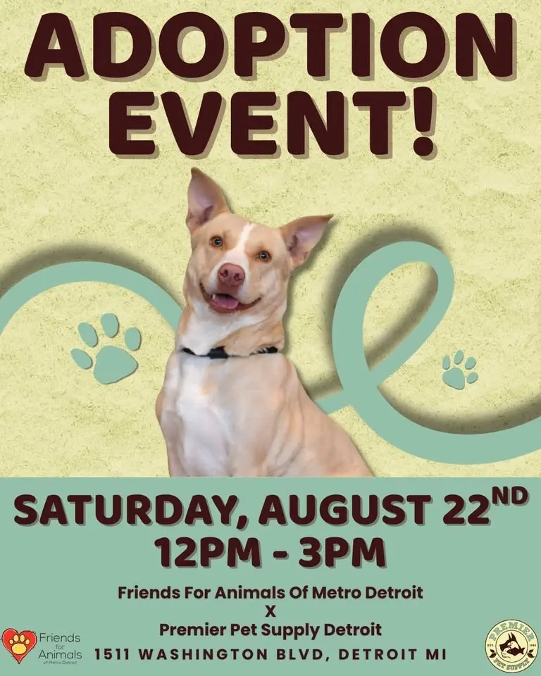 Friends For Animals Of Metro Detroit Adoption Event!