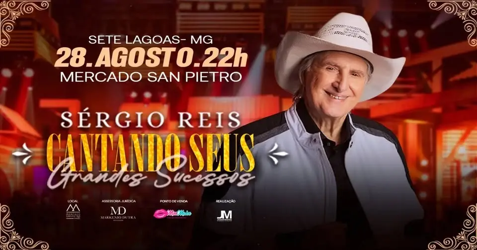Sérgio Reis em Sete Lagoas -Mercado San Pietro