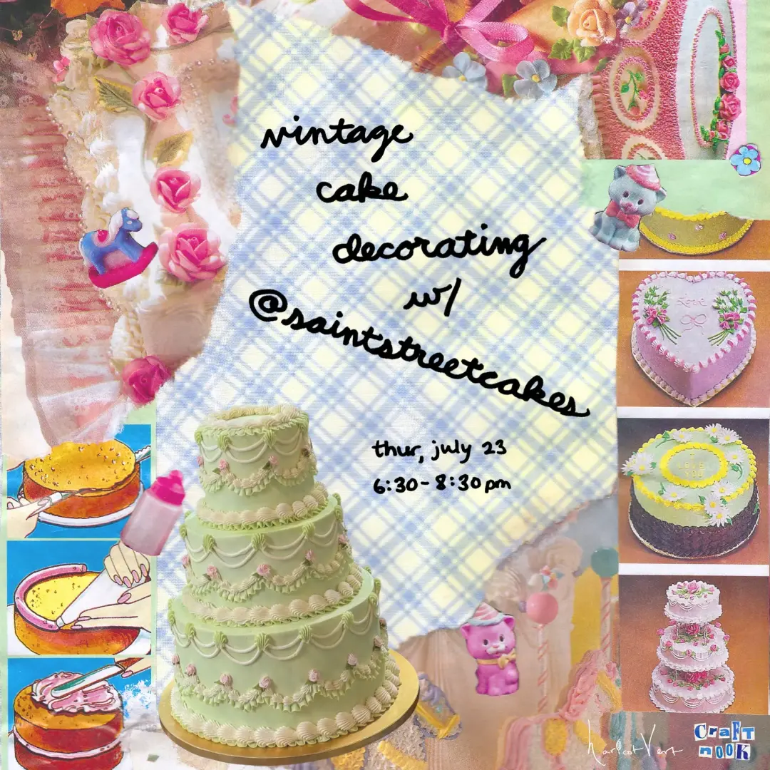 sweets shop: cake decorating w/ @saintstreetcakes