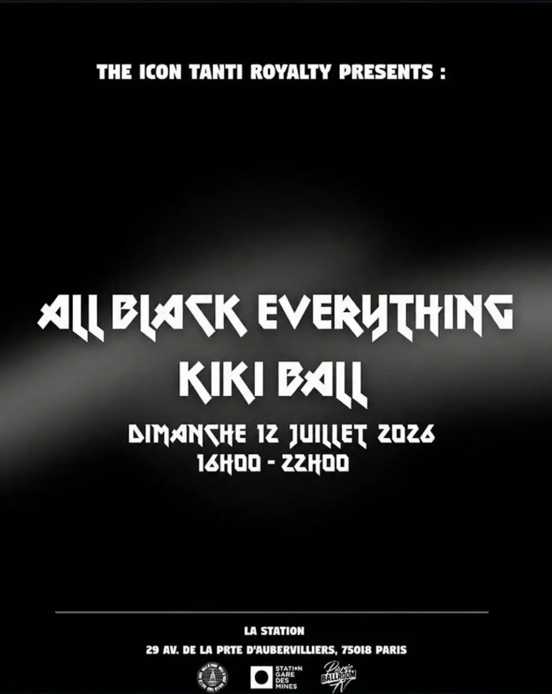 The All Black Everything Kiki Ball