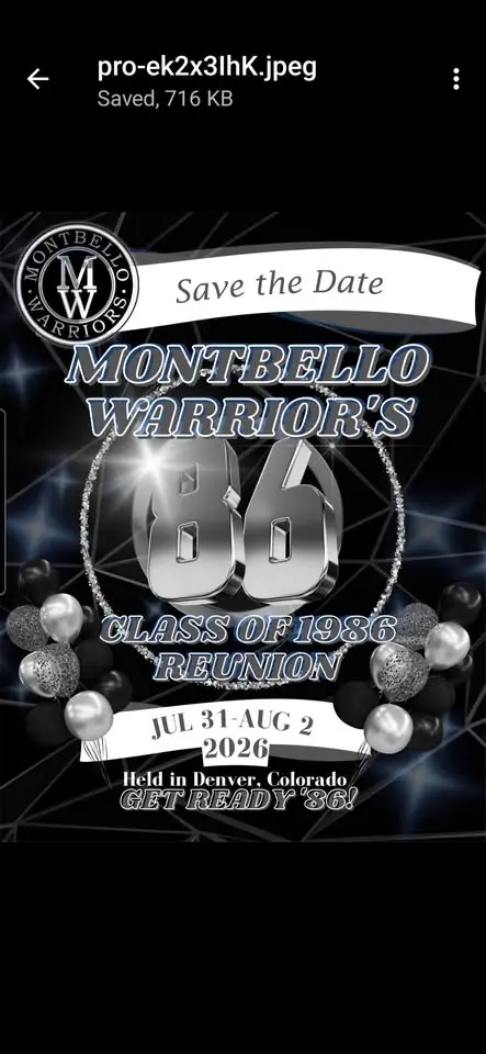 Montbello Warriors class '86 Reunion