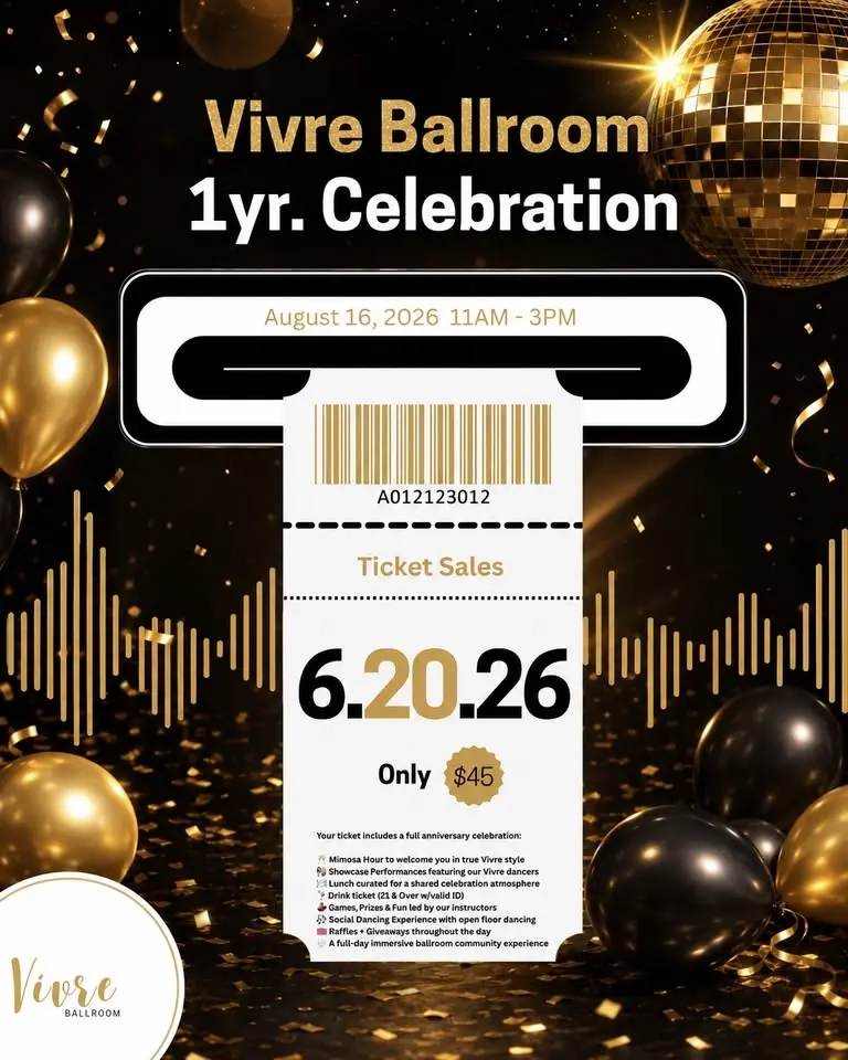 Vivre Ballroom 1yr Celebration