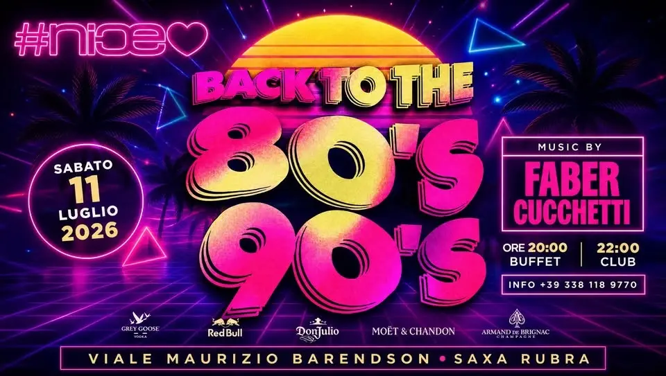 Super party 80+90 con Faber Cucchetti al Nice