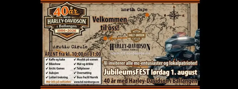 40år med Harley-Davidson i Ballangen