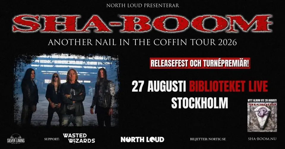 SHA-BOOM RELEASEFEST | Biblioteket Live, Stockholm (SE)