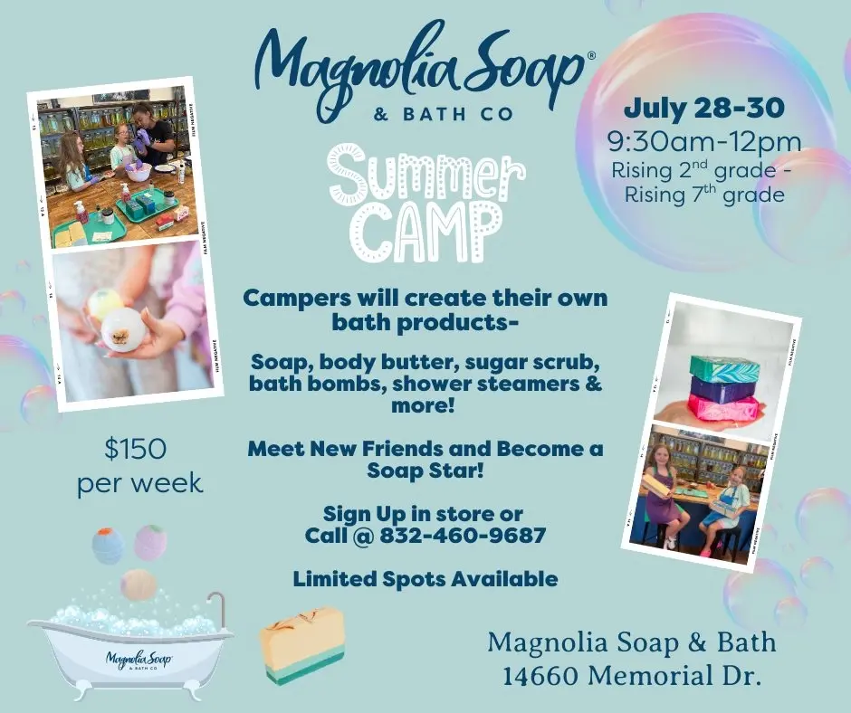 Magnolia Soap & Bath Summer Camp - Session 3
