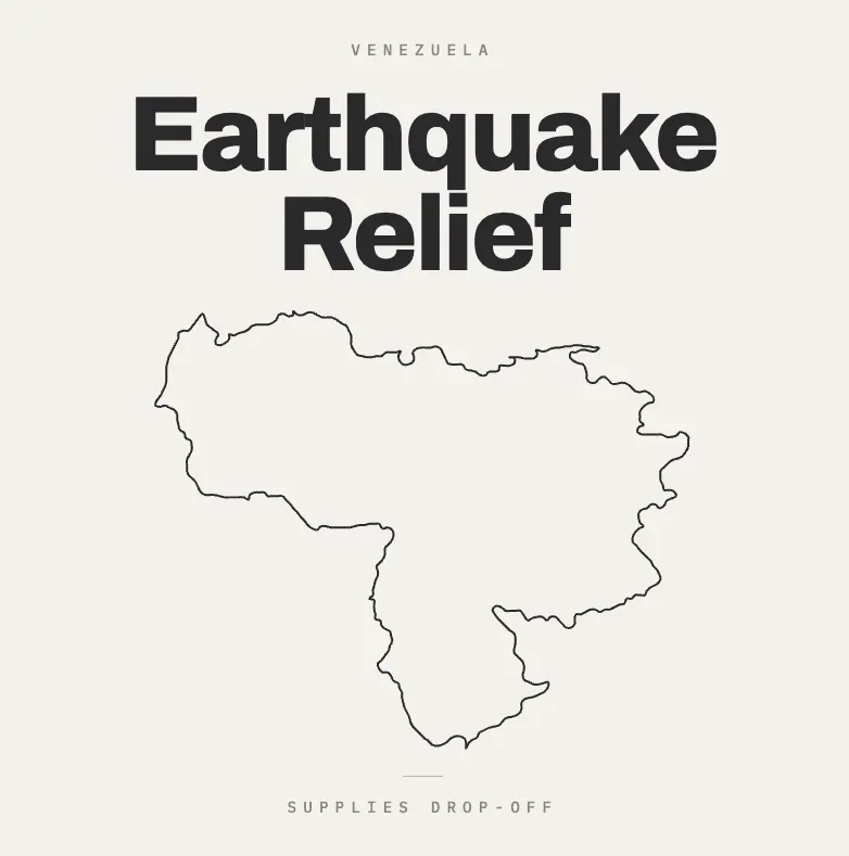 Supplies for Venezuela: Earthquake Relief Drop-Off