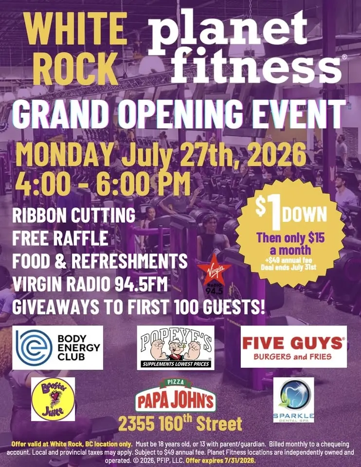 WHITE ROCK Planet Fitness® GRAND OPENING 