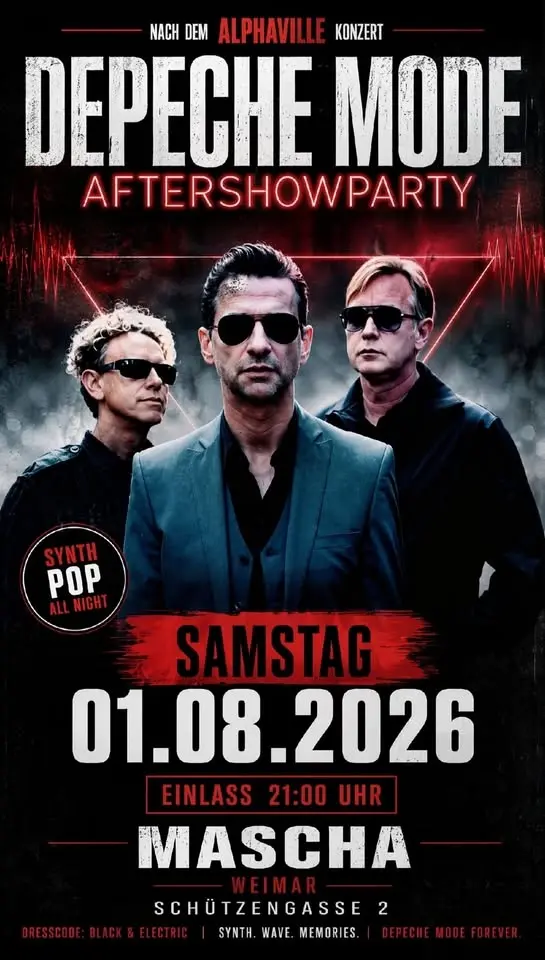 DEPECHE MODE  Aftershowparty nach dem Alphaville Konzert.