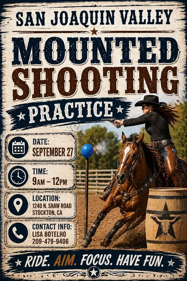 SJVR Mounted Shooting Practice