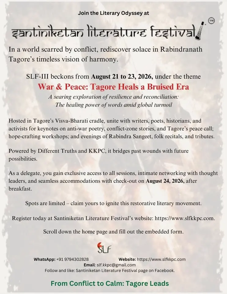 Santiniketan Literature Festival 2026 – III War & Peace: Tagore Heals a Bruised Era