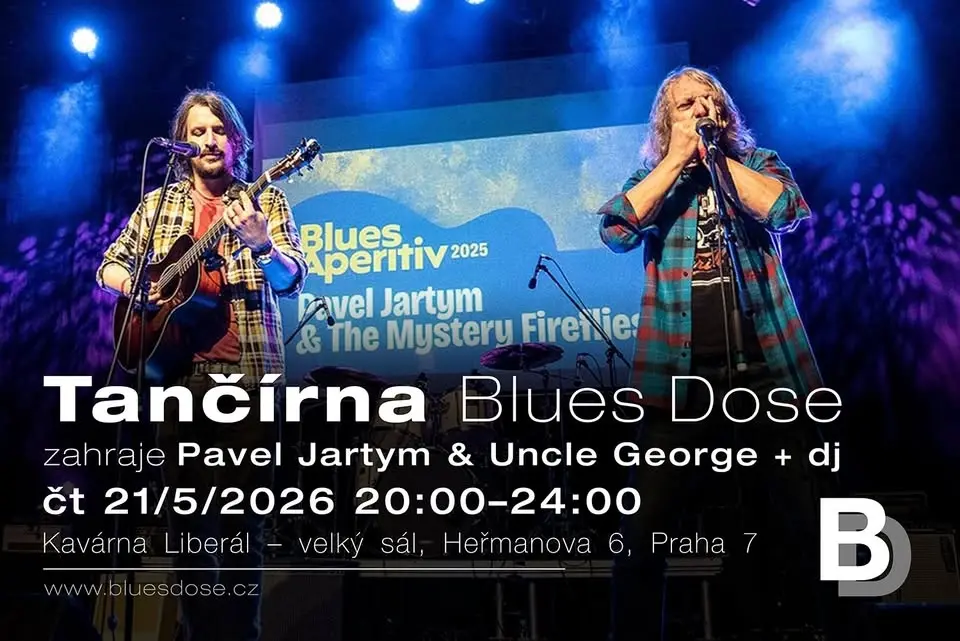 Bluesová tančírna - naživo zahraje Pavel Jartym & Uncle George + dj