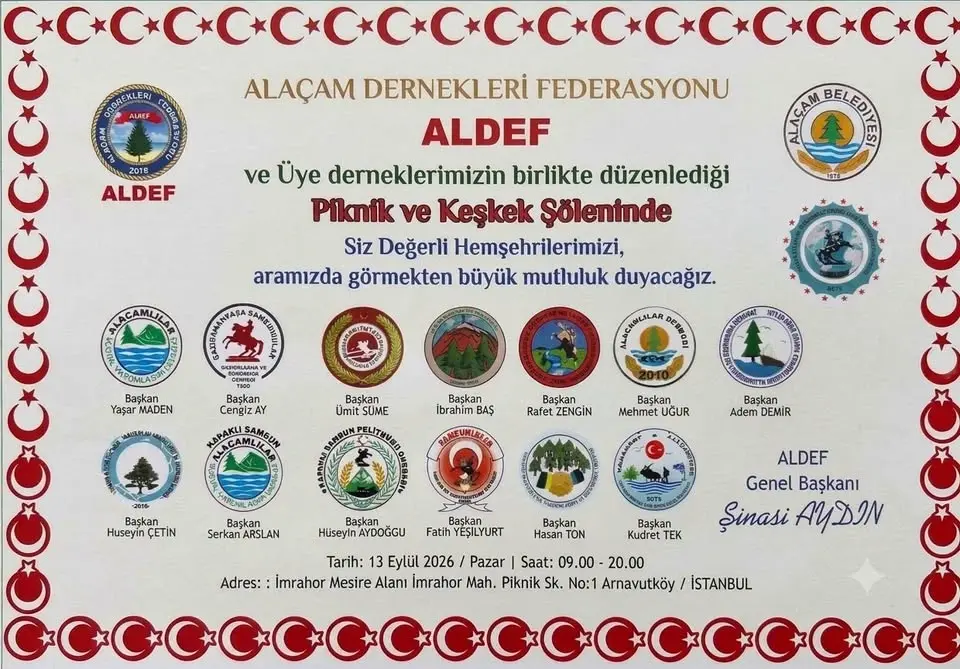 İSTANBUL'DA BÜYÜK ALAÇAM BULUŞMASI