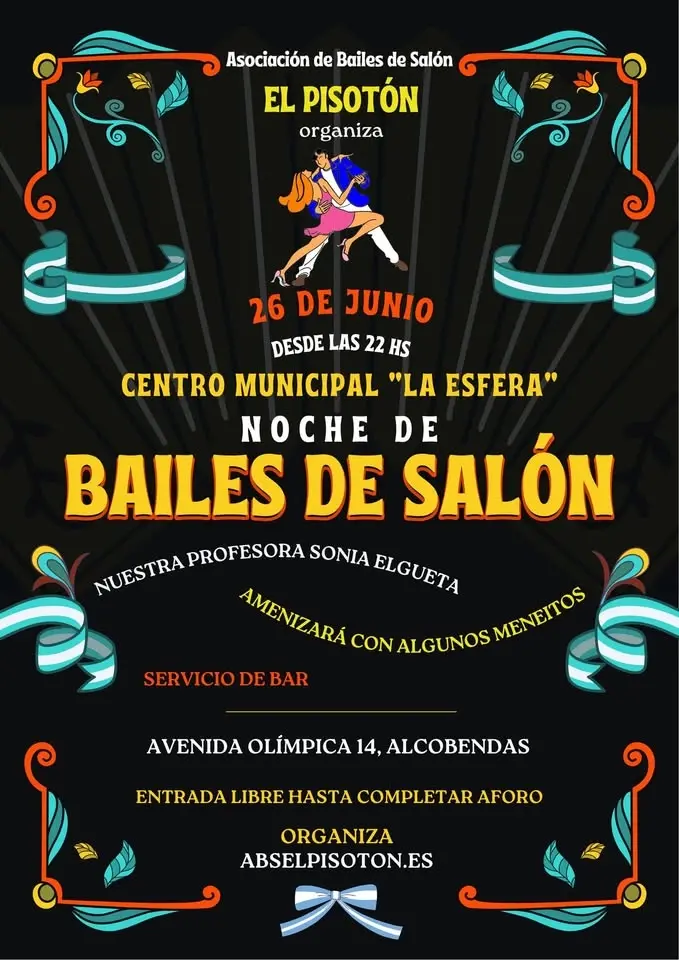 🌟 Noche de Bailes de Salón en La Esfera · 26 de junio de 2026