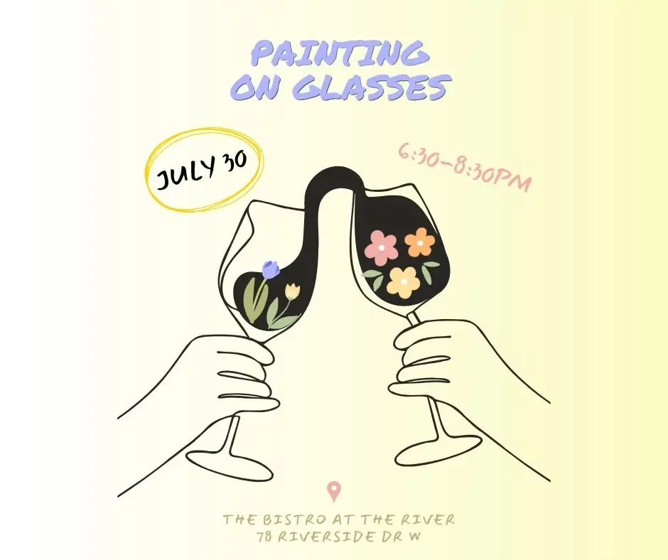 Painting on wine glasses