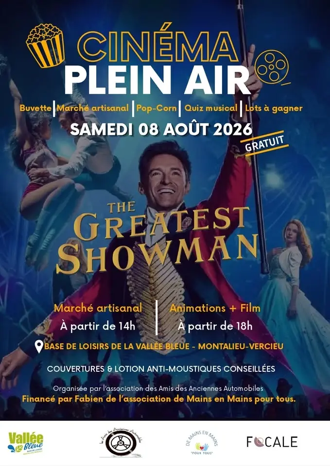 Cinéma en plein air à la Vallée Bleue: "The greatest showman"