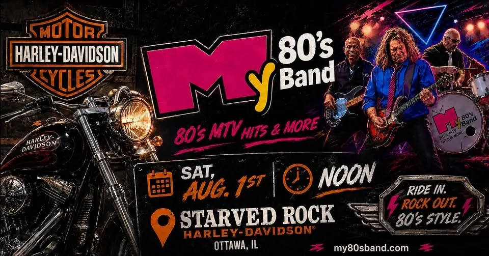 My 80's Band at Starved Rock Harley Davidson